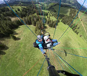 Lac de Montsalvens vu du ciel - Parcours vol sensation parapente