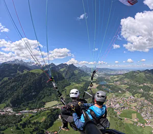 Survol Charmey en parapente - Panorama offert avec bon cadeau