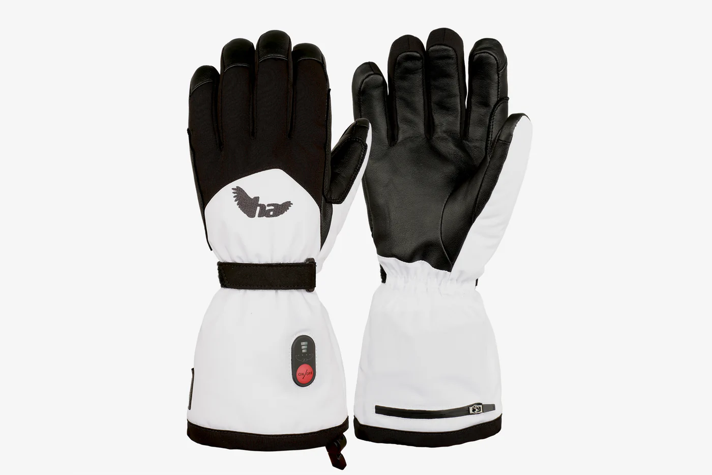 Gants chauffants parapente High Adventure Magic 2 vue détaillée paume et dessus