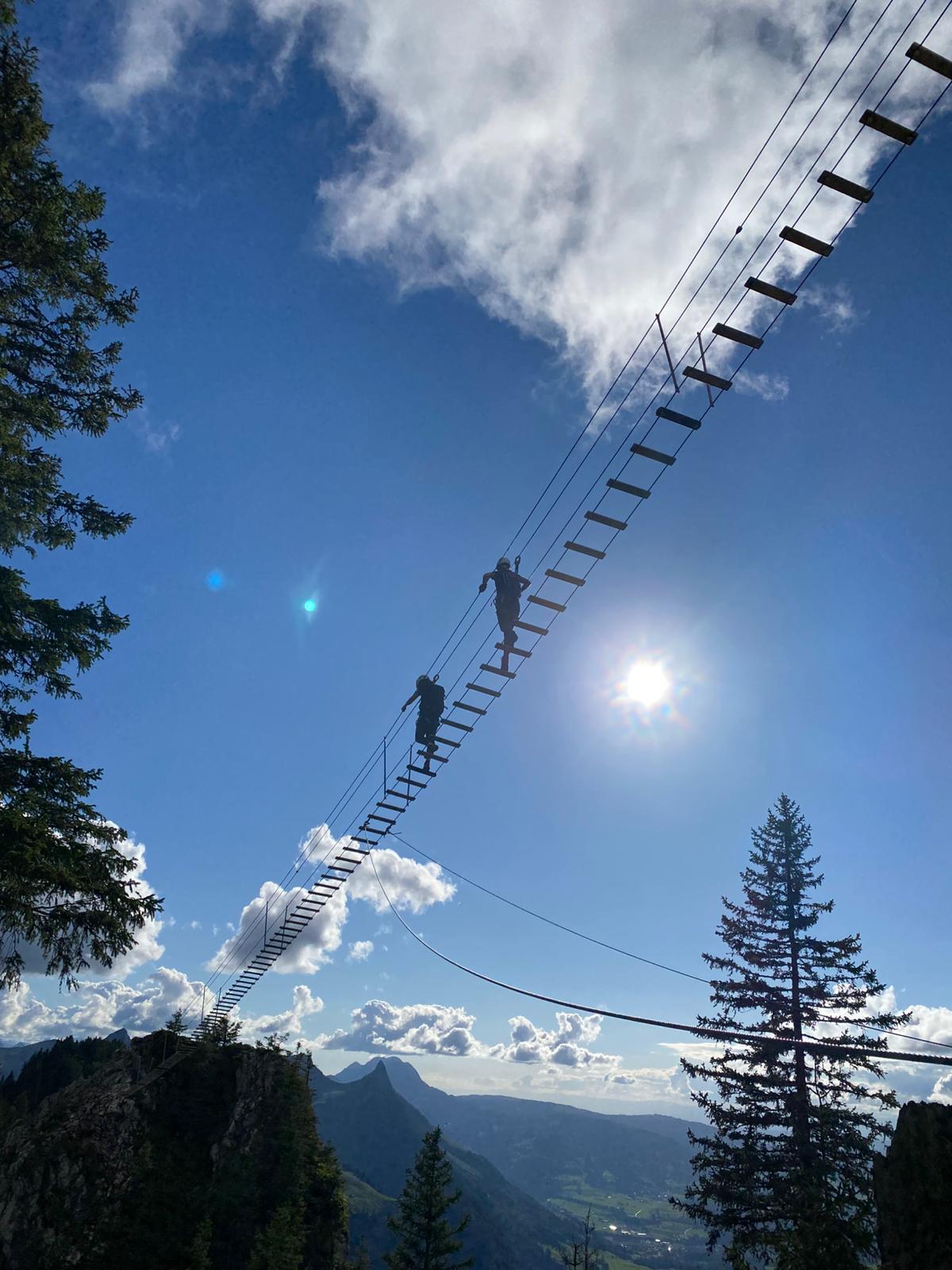 Pont suspendu de la Via Ferrata de Charmey
