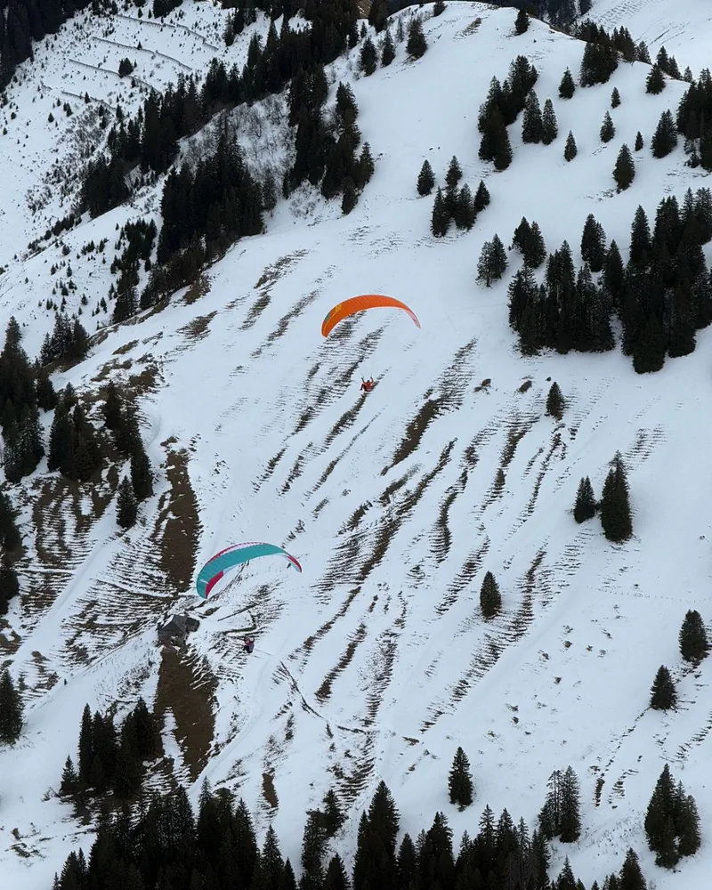 Vol en couple en parapente depuis le Moléson