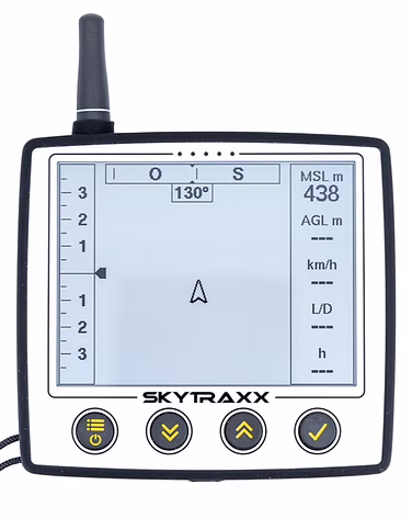 Vue sur le vario FLARM ADS-L Skytraxx 5
